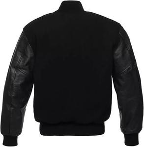 Blouson universitaire unisexe, service de conception personnalisée, coupe épaules tombantes, mélange de coton, vente en gros, marques USA - Product Image 3