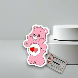 แผ่นแม่เหล็กติดขนตาปลอมรูปหัวใจดอกไม้ประดับเพชรสีชมพู สำหรับช่างต่อขนตา ทำจากอะคริลิคแบบกำหนดเอง เป็นมิตรกับสิ่งแวดล้อม - Product Image 1