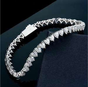 New Arrival Bracelet Lab Grown Diamond Link Bracelet Hip Hop Jewelry Wholesaler Factory Price Shining Custom Design for <b>Men</b> - Product Image 1