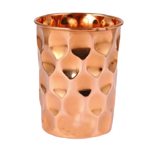 Artisan Copper Water Glass Drinking Tumbler Ayurvedic Wellness Vessel Stylish Dining Kitchen Durable Metal <b>Drinkware</b> - Product Image 6