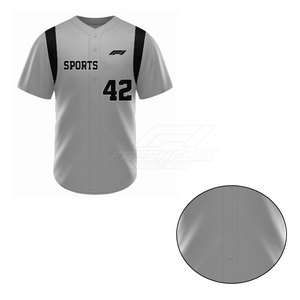 Vente d'usine, prix bas, logo personnalisé, design respirant, maillot de baseball à manches courtes unisexe, haute qualité, vente en gros - Product Image 5