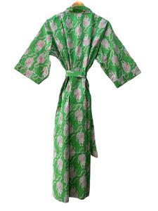 ชุดคลุมกิโมโนผ้าฝ้ายลายสัตว์สไตล์โบฮีเมียน สำหรับใส่คลุมชุดว่ายน้ำหรือใส่พักผ่อนสบายๆ สำหรับผู้หญิง - Product Image 2