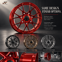 Jantes forgées multi-rayons en maille de 18 à 22 pouces, rouge bonbon chromé, 5x112 5x114.3 VIW-164 pour BMW Audi Mercedes-Benz