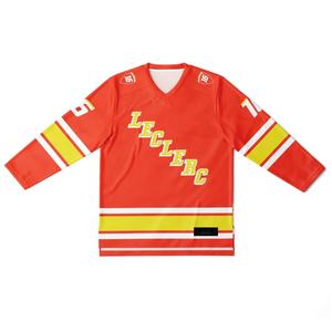 Maillot de Hockey sur glace imprimé meilleure qualité en gros personnalisé dégradé couleur Sublimation maillot de Hockey sur glace uniforme pour adultes jeunes - Product Image 5