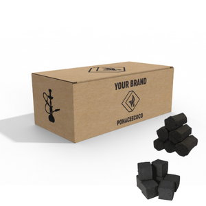 ถ่านชิชาร์โคลแบบอินโดนีเซียถ่านกัมมันต์มอระกู่100% ทำจากมะพร้าวธรรมชาติเกรดพรีเมี่ยมฉลากตามสั่ง - Product Image 1