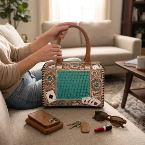 Vintage Women's <b>Handbag</b> Genuine Leather Bags Shoulder Bags Leather <b>Handbags</b> for Women - Product Image 4