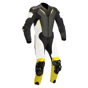 Equipo de Protección Personalizado para Motociclistas Profesionales, Traje de Cuero Rojo y Negro de Una Pieza para Carreras de Motos - Product Image 2