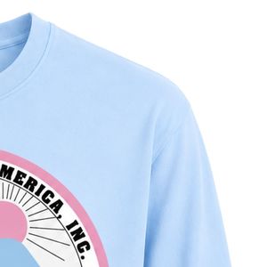 เสื้อสเวตเชิ้ตคอกลมปักลายตราสัญลักษณ์แจ็คแอนด์จิล สีฟ้าอ่อน แขนยาว ผ้าฟลีซ พร้อมขอบคอและปลายแขนแบบริบ - Product Image 3