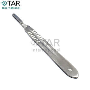 มีดผ่าตัดเคลือบโครเมียม หมายเลข เครื่องมือตัดผ่าตัดเหล็กกล้าคาร์บอน 22 ใบมีด สำหรับใช้ในห้องปฏิบัติการทางการแพทย์ งานฝีมือ และงานอดิเรก - Product Image 5