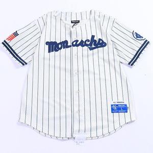 <b>Men</b>’s Vintage Pinstripe Baseball Jersey Custom Embroidery logo Breathable Sports Team T <b>shirt</b> for <b>men</b> 100% polyester - Product Image 1