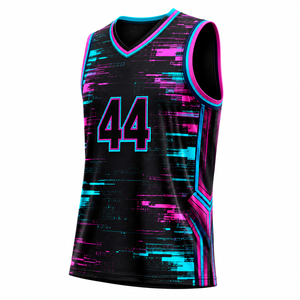 Conjunto de Uniforme de Baloncesto Personalizado, Tela de Malla Transpirable de Secado Rápido, Uniforme de Equipo Impreso, Ropa Deportiva, Fabricante Mayorista OEM ODM - Product Image 3