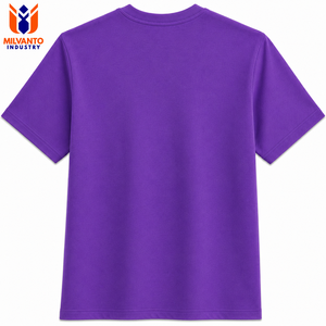 Camiseta de Algodón Morado Personalizada 100% Algodón para Hombre, Camisetas Lisas Premium de Manga Corta |   Camiseta con estampado serigrafiado, transpirable y antipilling - Product Image 2