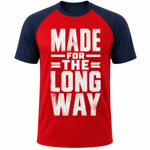 T-shirt personnalisé pour homme à manches courtes raglan contrastées, col rond, 100 % coton uni, décontracté, OEM, vente en gros, sérigraphié - Product Image 1