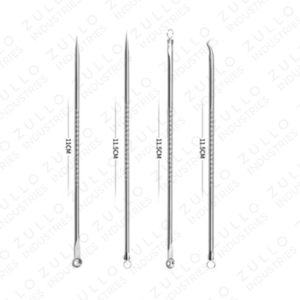 Kit Premium de 4 Piezas de Acero Inoxidable para Eliminar el Acné y los Puntos Negros, Herramientas Extractoras de Comedones y Espinillas para el Cuidado de la Piel de la Mujer, Uso Estético - Product Image 2