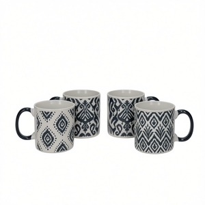 4 Assorted 330ml Stoneware Ceramic Cups <b>Mug</b> - Product Image 2