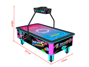 Pixel-Design Air <span class=keywords><strong>Hockey</strong></span> Table-<span class=keywords><strong>Juego</strong></span> de arcade comercial para 2 jugadores con sistema de múltiples bolas para centros de juegos de interior - Product Image 6