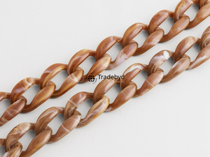 High End Resin Chain Necklace Luxury Fashion Jewelry for Women Elegant Statement Accessories Offset Handmade Waterproof - Product Image 5