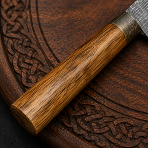 Custom Handmade Damascus Steel Nakiri Vegetable Cleaver <b>Knife</b> with Wooden <b>Handle</b> Leather Sheath Japanese Kitchen <b>Knife</b> OEM ODM - Product Image 3