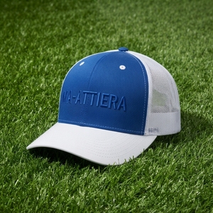 Gorra Trucker Azul Rey y Blanca para Hombre, Malla Trasera, Cierre a Presión, Gorra de Béisbol con Logotipo Bordado Personalizado, Ajustable - Product Image 6
