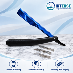 Professional Barber Straight Razor with 100 PCS Stainless Steel Half Blades <b>Box</b> for <b>Hair</b> Cutting - Product Image 5
