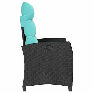 เก้าอี้สนามหวายสังเคราะห์สีดำแบบพับได้มาตรฐาน - Product Image 6