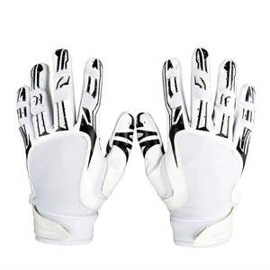 Gants de football américain de qualité supérieure, personnalisés, en latex, antidérapants, imperméables, durables, compatibles avec les écrans tactiles, imprimés. - Product Image 1