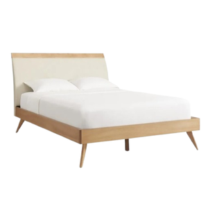 Cama Moderna de Madera Sólida para Hotel, con Cabecera Tapizada, Plataforma, Tamaño Personalizado para Dormitorio, Apartamento, Villa - Product Image 3