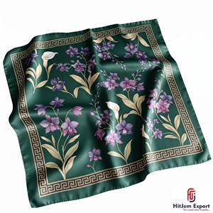 Custom Printed Bandana <b>Scarf</b> Premium Fabric White Label OEM ODM Textile Manufacturer Bali Custom Fabric Products Bulk Supply Low - Product Image 1