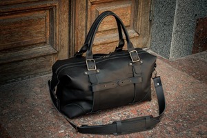 กระเป๋าเดินทางหนังแท้คุณภาพส่งออก สไตล์วินเทจ สำหรับวันหยุดสุดสัปดาห์  แบบ unisex น้ำหนักเบา ความจุมาก พร้อมซิป ขายส่ง - Product Image 4