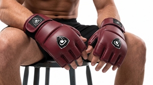 ถุงมือ MMA Dumela International EVO สีแดงเลือดหมู หนังวัวแท้ ระบายอากาศได้ดี ทนทาน ใช้ได้ทุกฤดู รุ่น DI-MMG-23 - Product Image 4