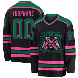 Maillot de hockey personnalisé bordeaux et or, qualité supérieure, vente en gros, directement de l'industrie, best-seller - Product Image 4
