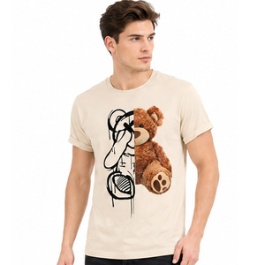 T-shirts en coton pour hommes de haute qualité, imprimés sur mesure, doux et confortables, vêtements décontractés, fournisseur OEM ODM, t-shirt en coton pour hommes sur mesure - Product Image 5