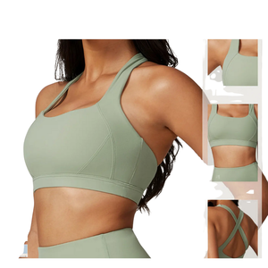 บราโยคะเนื้อผ้านุ่มแนบเนื้อ กระชับ ยกกระชับทรงได้ดี ไร้ตะเข็บ สวมใส่สบาย ยืดหยุ่น ระบายอากาศดี เหมาะสำหรับออกกำลังกาย ฟิตเนส ยิม และโยคะ - Product Image 3