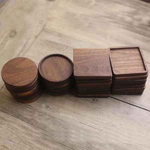 Wholesale ILAHI's Eco-Friendly Brown Square Wooden Coaster Classic Design Tabletop Protective Accessory Customizable Size Home - Product Image 2
