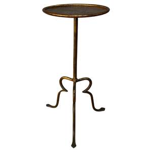 Table d'appoint en métal inspirée des bijoux, apportant une touche glamour à la chambre, au salon et à l'entrée. - Product Image 5