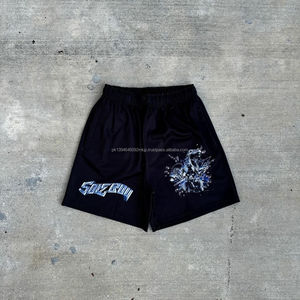 Short de basket-ball à imprimé graphique personnalisé pour hommes Short de sport de plage respirant à motif solide à la mode - Product Image 3