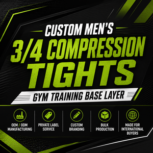Leggings de compression personnalisés pour hommes, longueur intégrale, pour entraînement sportif, avec poche, couche de base - Product Image 6