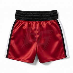 Pantalones Cortos de Entrenamiento de Muay Thai para Hombre, Contraste de Color, Transpirables, de Secado Rápido, Satén/Poliéster, Personalizables, de Alta Calidad, Más Vendidos - Product Image 2