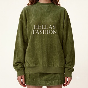 Sudadera de cuello alto para mujer, de algodón prémium, tejido de rizo, colección casual de alta gama, fabricante OEM, suministro de fábrica - Product Image 1