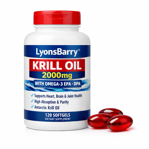 Aceite de Krill 2000 mg con Omega-3 EPA DPA, Productos de Belleza para Adultos, 60 Cápsulas Blandas - Product Image 3