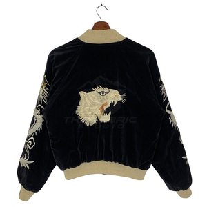 Blouson Bomber en Satin Style Universitaire de Baseball Écologique Respirant Qualité Supérieure Tendance Décontractée - Product Image 6