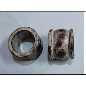 Anillos para Servilletas de Madera con Diseño Geométrico Mixto, Ecológicos |   Soportes Modernos Hexagonales y Triangulares para Decoración de Mesa de Comedor para Fiestas - Product Image 1