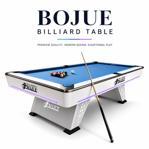 BOJUE 9FT Professioneller 9-Ball <span class=keywords><strong>Billardtisch</strong></span> mit Schieferplatte, Stahlbeinen, Thai-Eichen-Randen, Robuste Konstruktion, Amerikanischer Stil, Anpassbar - Product Image 5