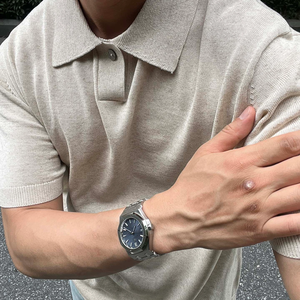 Montre mécanique de luxe sportive Factory Blue avec fonction calendrier, étanche 30m, chronographe lumineux personnalisé, aiguilles de haute qualité - Product Image 3