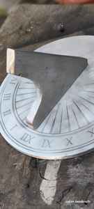 Boussole solaire d'extérieur en métal |   Horloge de jardin vintage à peindre soi-même |   Décoration paysagère patrimoniale - Product Image 4