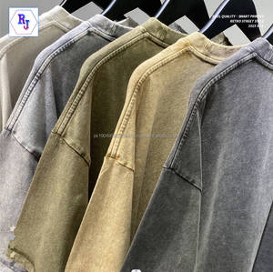 Camiseta lisa con estampado DTG de espuma de gran tamaño para hombre, camiseta de talla grande, 280g, peso pesado, 100% algodón, talla grande, personalizada - Product Image 4