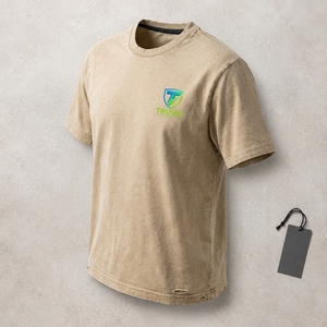 Camiseta Vintage para Hombre, Tejido de Algodón Premium, Textura Lavada, Tacto Suave, Corte Relajado, Manga Corta, Ropa Casual - Product Image 4