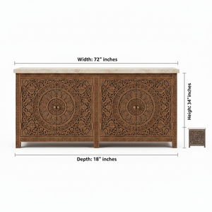 Export Quality Cabinet with Solid Wood Construction for Dining Room Available At Best Market Price - Product Image 3