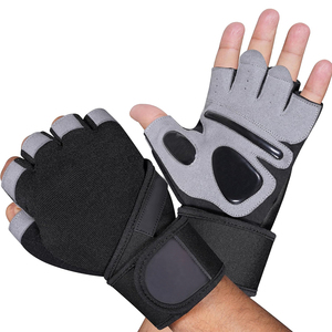 Guantes de Gimnasio de Cuero con Logotipo Personalizado para Levantamiento de Pesas, para Hombres y Mujeres, Guantes de Fitness para Entrenamiento - Product Image 2