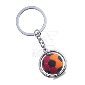 Porte-clés promotionnel en forme de ballon de football en caoutchouc souple, avec logo personnalisé, cadeau 2026 - Product Image 6